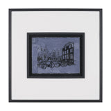 City of Canals I by Mercana Studio Hand Embelished Textured Framed Artwork Matted under Glass by Mercana at Eve Furniture