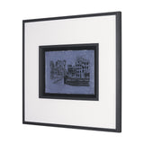City of Canals II by Mercana Studio Hand Embelished Textured Framed Artwork Matted under Glass by Mercana at Eve Furniture