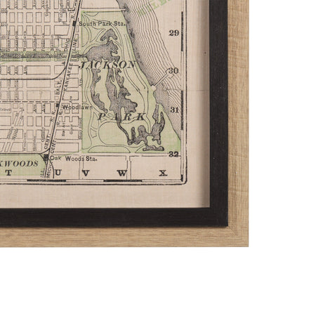 City of Chicago by Mercana Studio a Hand Embellished Textured Framed Art Print by Mercana at Eve Furniture