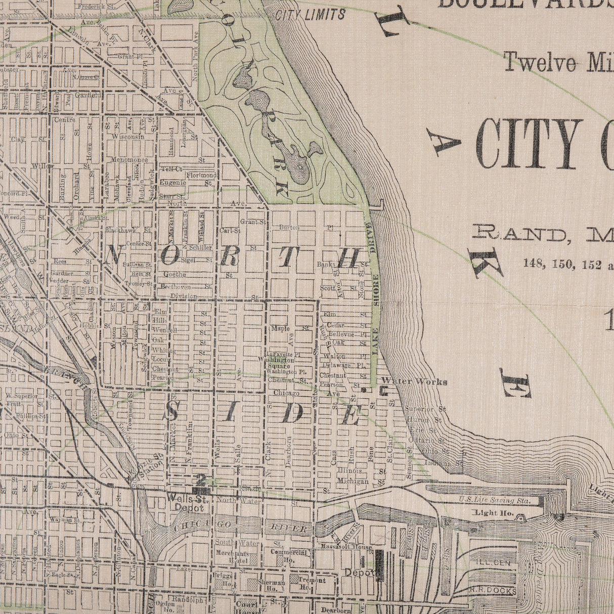 City of Chicago by Mercana Studio a Hand Embellished Textured Framed Art Print by Mercana at Eve Furniture