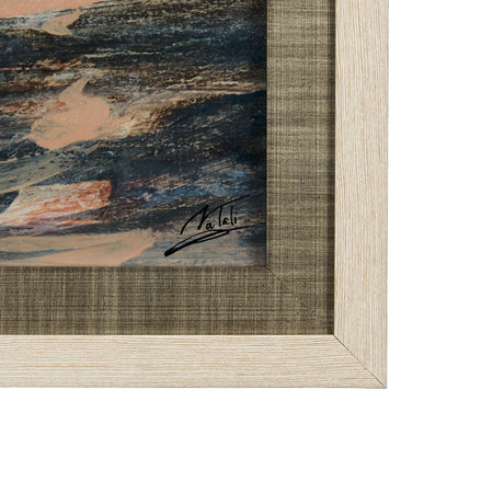 City Sunset by Mercana Studio a Hand Embellished Textured Framed Art Print Matted under Glass by Mercana at Eve Furniture