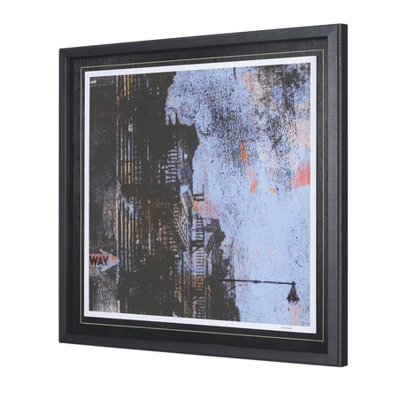 City Vibe I by Mercana Studio a Hand Embellished Textured Framed Art Print Matted under Glass by Mercana at Eve Furniture