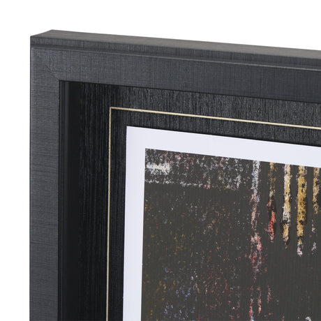 City Vibe I by Mercana Studio a Hand Embellished Textured Framed Art Print Matted under Glass by Mercana at Eve Furniture