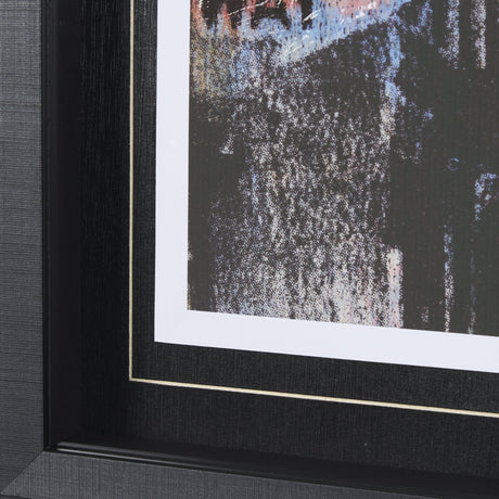 City Vibe I by Mercana Studio a Hand Embellished Textured Framed Art Print Matted under Glass by Mercana at Eve Furniture
