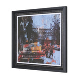 City Vibe IV by Mercana Studio a Hand Embellished Textured Framed Art Print Matted under Glass by Mercana at Eve Furniture