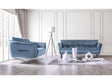 Civellutino Light Blue Sofa & Loveseat by Furniture of America at Eve Furniture