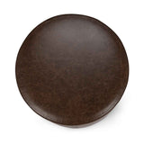 Clair Round Ottoman - Cocoa Brown by Classic Home at Eve Furniture
