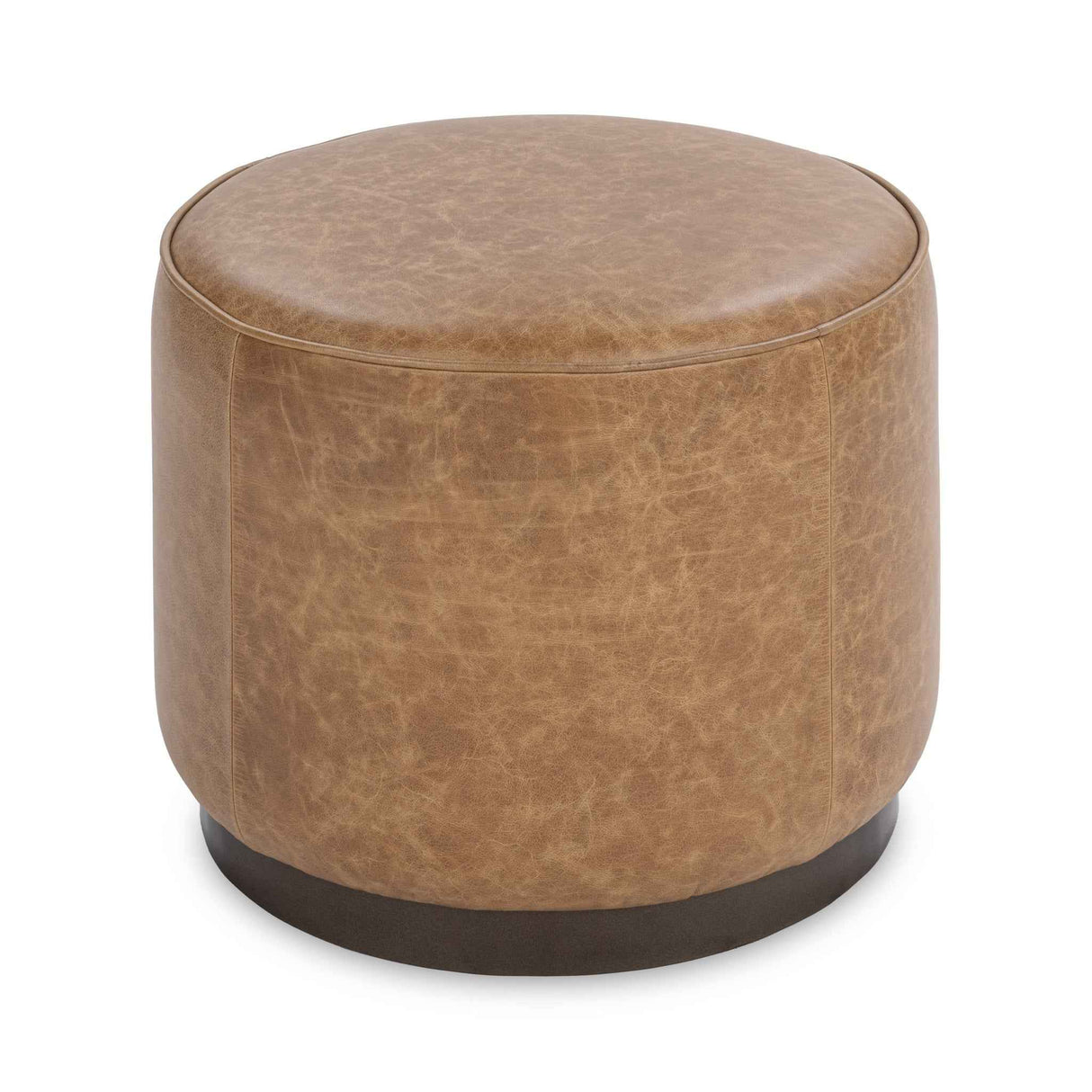 Clair Sedona Brown 20x20 Round Ottoman by Classic Home at Eve Furniture