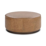 Clair Sedona Brown 40x40 Round Ottoman by Classic Home at Eve Furniture