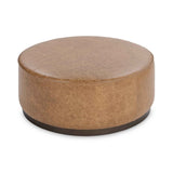 Clair Sedona Brown 40x40 Round Ottoman by Classic Home at Eve Furniture