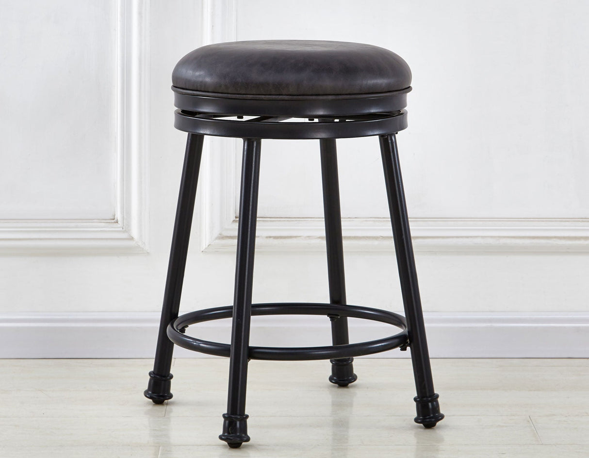 Claire 24″ Backless Counter Stool, Swivel