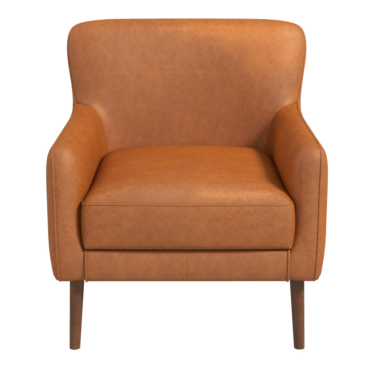 Claire Tan Genuine Leather Lounge Chair