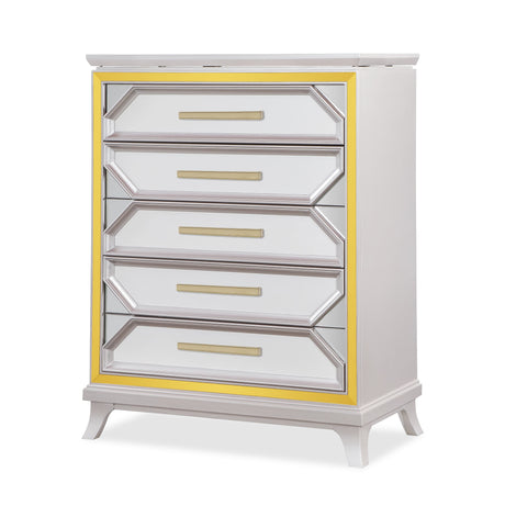 Claire Silver-Gold Bedroom Set by Cosmos Furniture at Eve Furniture