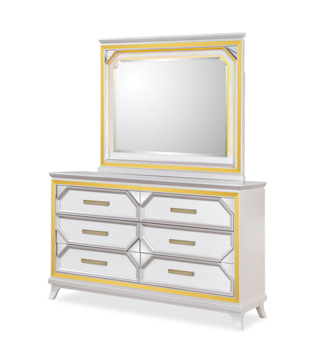 Claire Silver-Gold Bedroom Set by Cosmos Furniture at Eve Furniture