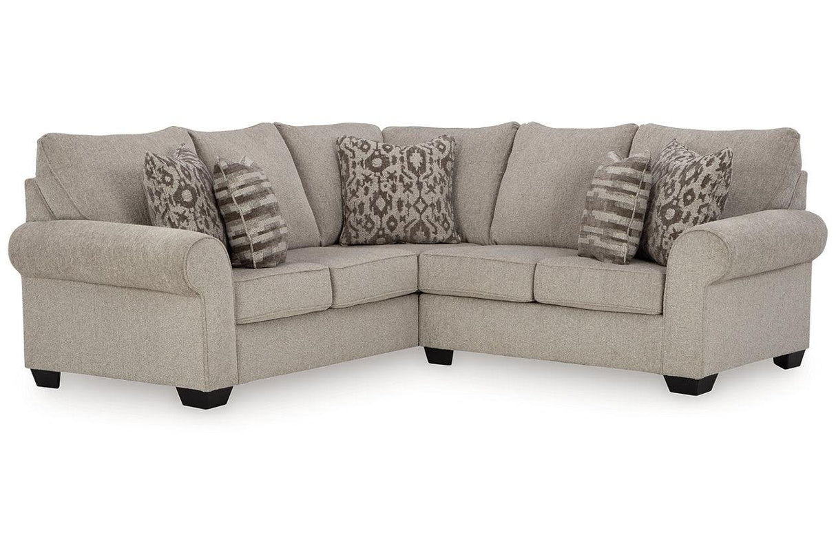 Claireah Umber 2-Piece Left Arm Facing (LAF) Sectional by Ashley at Eve Furniture