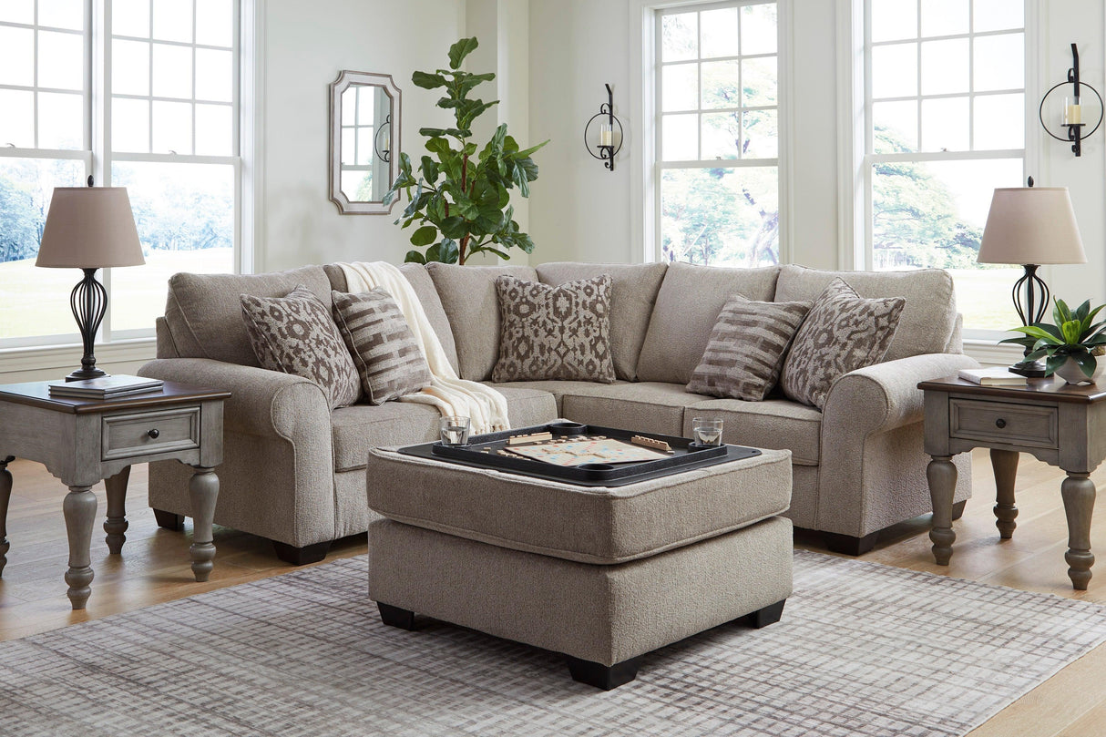 Claireah Umber 2-Piece Left Arm Facing (LAF) Sectional by Ashley at Eve Furniture