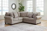 Claireah Umber 2-Piece Left Arm Facing (LAF) Sectional by Ashley at Eve Furniture