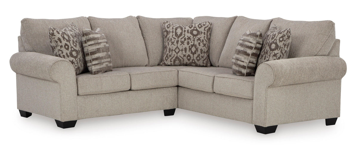 Claireah Umber 2-Piece Right Arm Facing (RAF) Sectional by Ashley at Eve Furniture