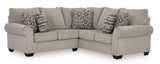 Claireah Umber 2-Piece Right Arm Facing (RAF) Sectional by Ashley at Eve Furniture