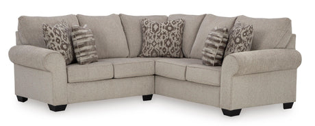 Claireah Umber 2-Piece Right Arm Facing (RAF) Sectional by Ashley at Eve Furniture