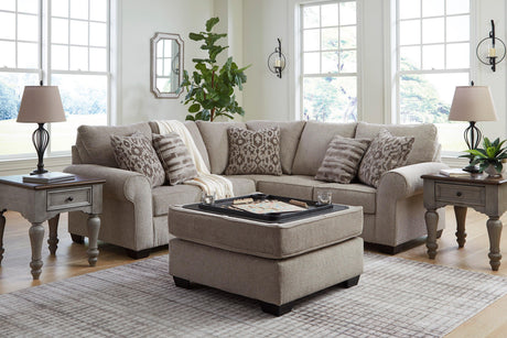 Claireah Umber 2-Piece Right Arm Facing (RAF) Sectional by Ashley at Eve Furniture