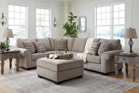 Claireah Umber 3-Piece Left Arm Facing (LAF) Sectional by Ashley at Eve Furniture