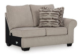 Claireah Umber 3-Piece Left Arm Facing (LAF) Sectional by Ashley at Eve Furniture