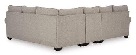 Claireah Umber 3-Piece Right Arm Facing (RAF) Sectional by Ashley at Eve Furniture