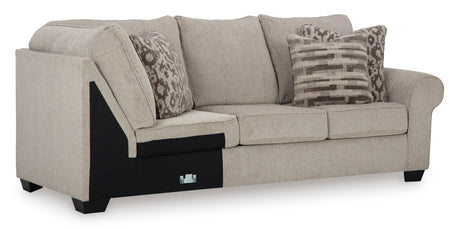 Claireah Umber 3-Piece Right Arm Facing (RAF) Sectional by Ashley at Eve Furniture