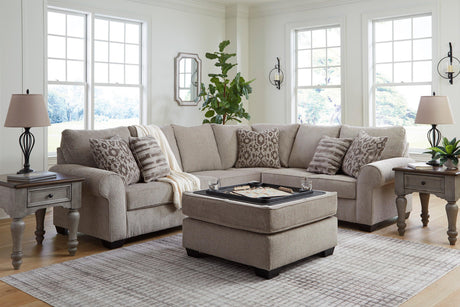 Claireah Umber 3-Piece Right Arm Facing (RAF) Sectional by Ashley at Eve Furniture