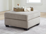 Claireah Umber Ottoman With Storage