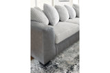 Clairette Court Alloy 2-Piece Right Arm Facing (RAF) Chaise Sectional by Ashley at Eve Furniture