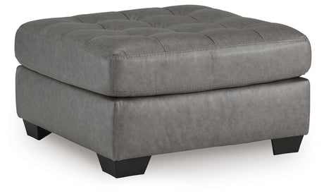 Clairette Court Alloy Oversized Accent Ottoman by Ashley at Eve Furniture