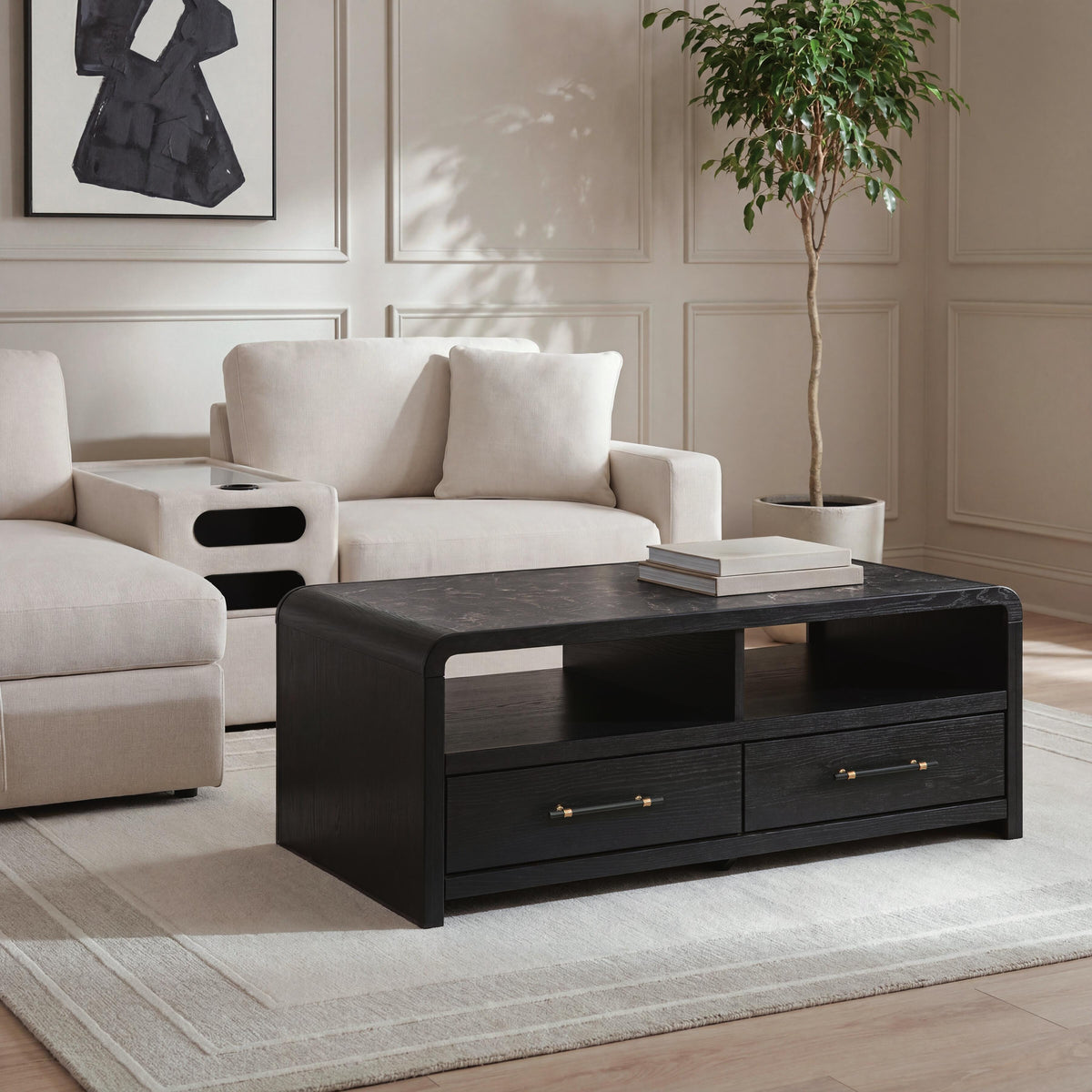 Clanden Black Coffee Table by Ashley at Eve Furniture