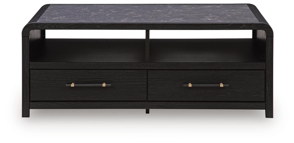 Clanden Black Coffee Table by Ashley at Eve Furniture