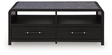 Clanden Black Coffee Table by Ashley at Eve Furniture