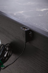 Clanden Black Rectangular End Table by Ashley at Eve Furniture