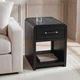 Clanden Black Rectangular End Table by Ashley at Eve Furniture