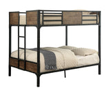 Clapton Black Full/Full Bunk Bed by Furniture of America at Eve Furniture
