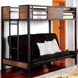 Clapton Black Twin/Futon by Furniture of America at Eve Furniture