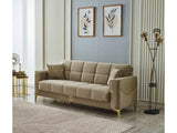 Clara 3-pieces (Sofa & Loveseat & Chair) Livingroom Set in Beige