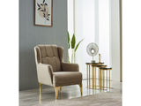 Clara 3-pieces (Sofa & Loveseat & Chair) Livingroom Set in Beige by Furnia at Eve Furniture