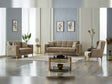 Clara 3-pieces (Sofa & Loveseat & Chair) Livingroom Set in Beige