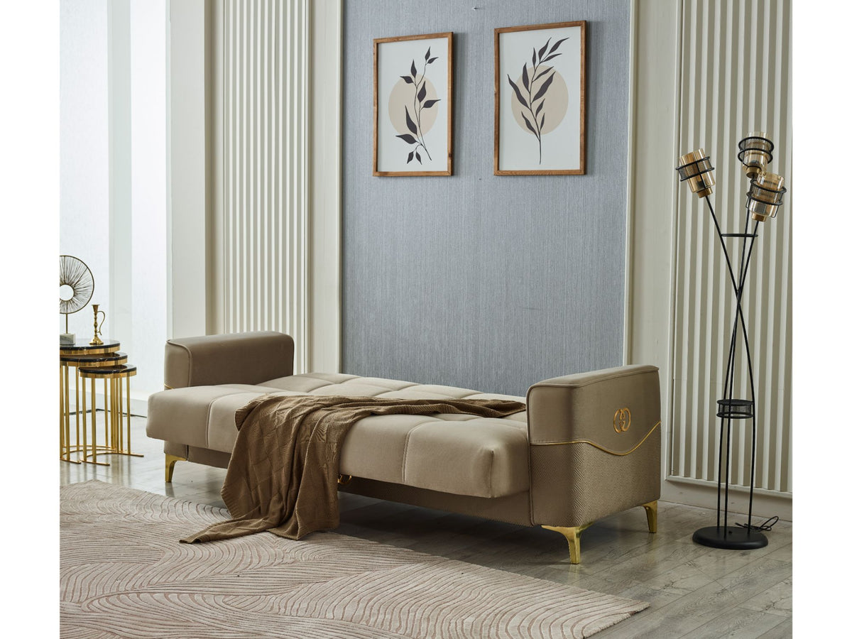 Clara 4-pieces (Sofa & Loveseat & 2 Chair) Livingroom Set Beige - Clearance by Furnia at Eve Furniture