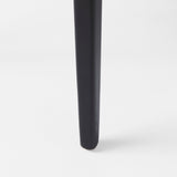 Clara Black Wood W/ Cream Fabric Seat and Cane Back Armless Dining Chair, Set of 2 by Mercana at Eve Furniture