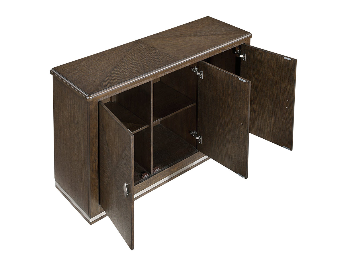 Clara Brown and Beige 56" Wide Door Server by Homelegance at Eve Furniture