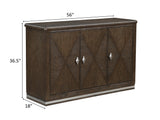 Clara Brown and Beige 56" Wide Door Server by Homelegance at Eve Furniture