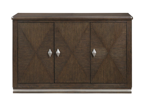 Clara Brown and Beige Round Dining Room Set by Homelegance at Eve Furniture