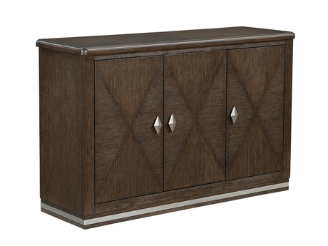 Clara Brown and Beige Round Dining Room Set by Homelegance at Eve Furniture