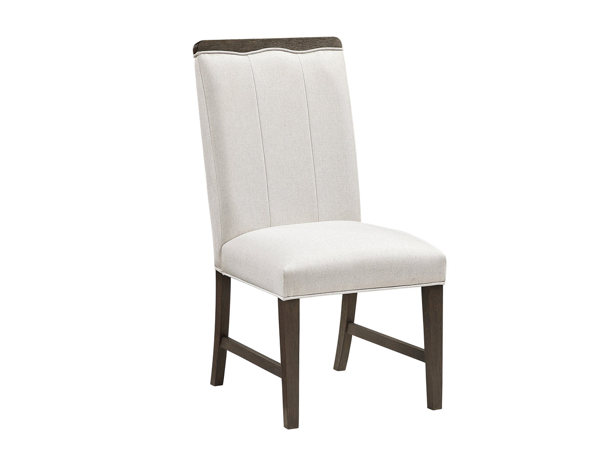 Clara Brown and Beige Wide Dining Chair (Set of 2) by Homelegance at Eve Furniture
